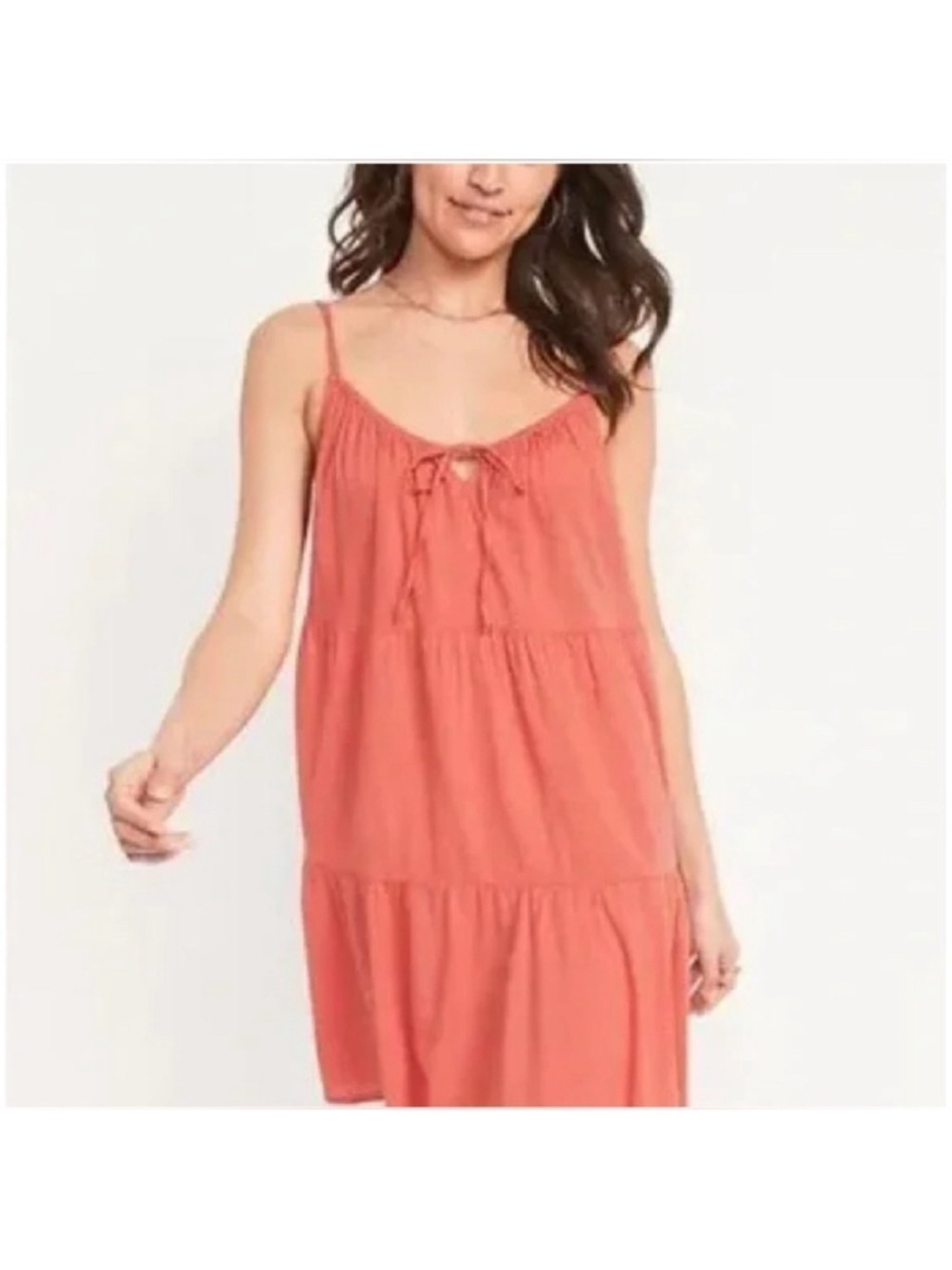 Old Navy Tiered Mini Cami Swing dress orange size XXL
